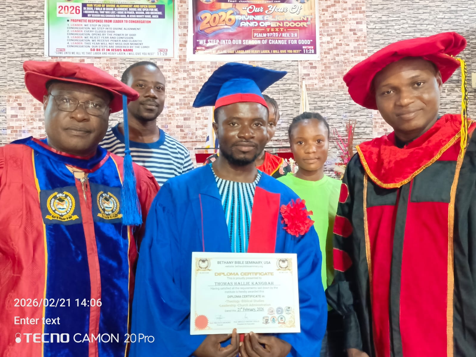 Honourary Doctorate Monrovia